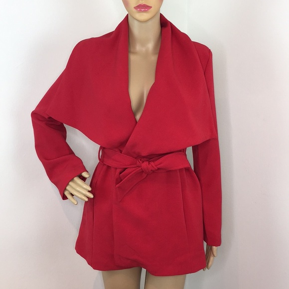 SHEIN Jackets & Blazers - Red Cape Jacket